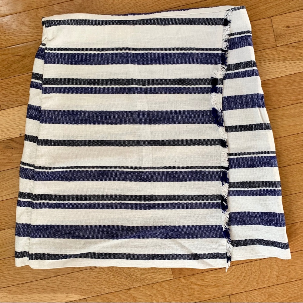 Blue white and black loft skirt